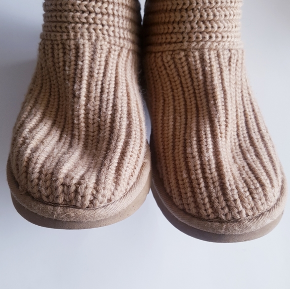 UGG Tan Cable Knit Tall Boots - Picture 3 of 16